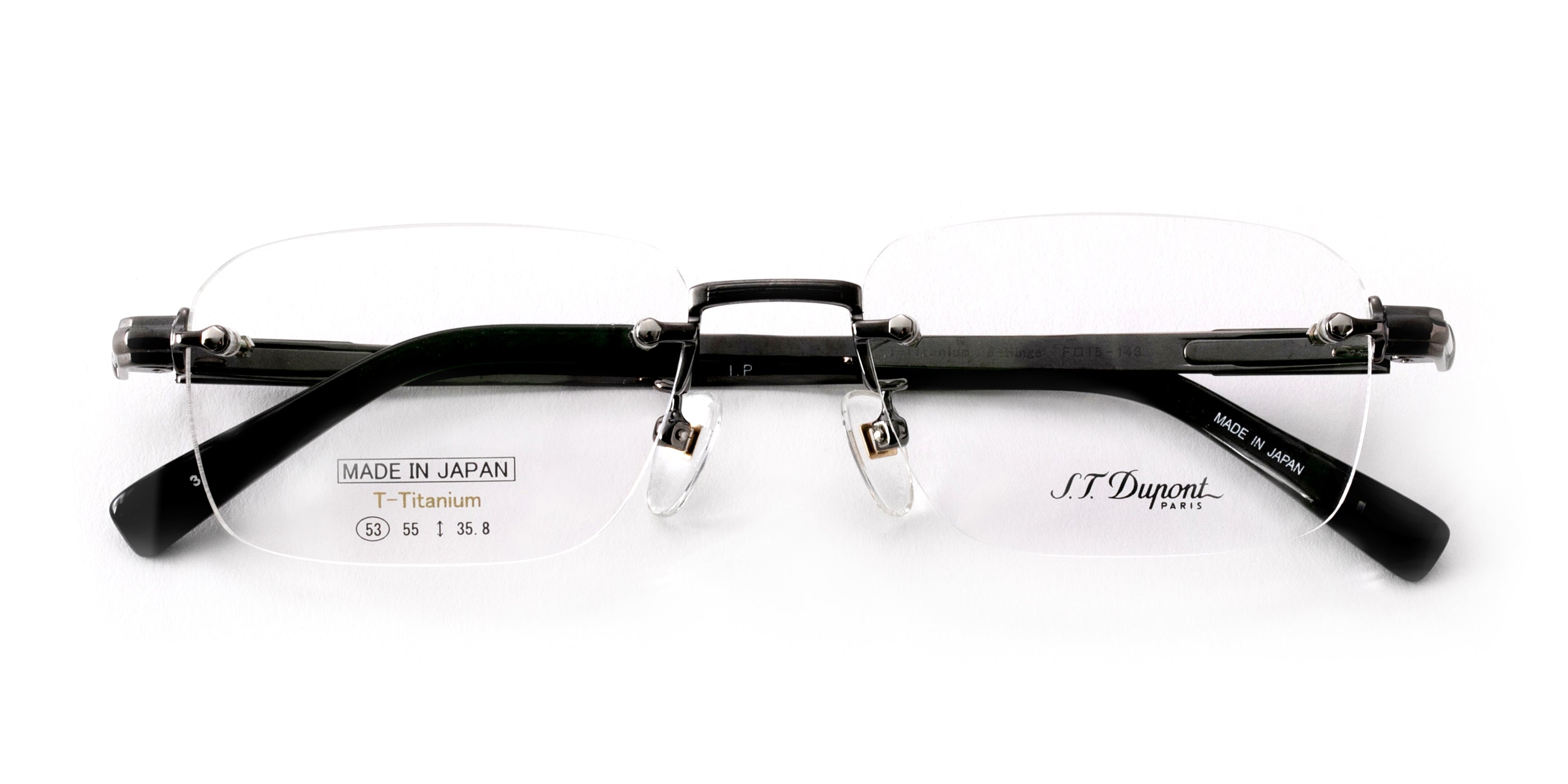 S.T.Dupont デュポン メガネフレーム 日本製 チタン - サングラス/メガネ